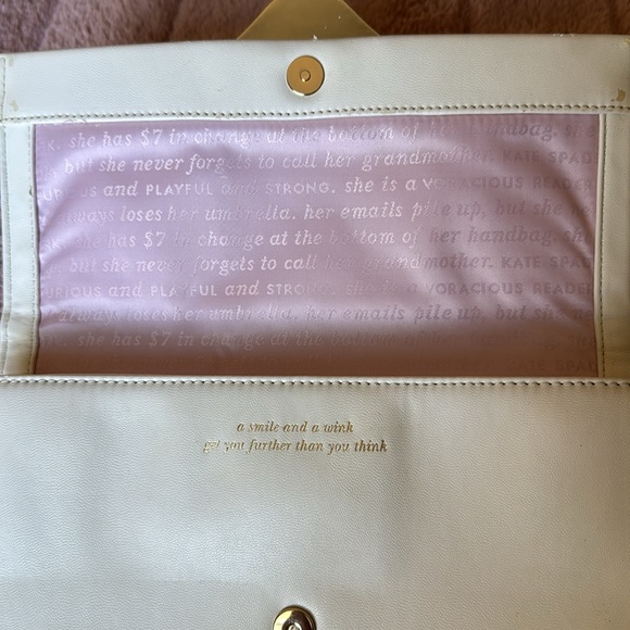 Kate Spade Rose Colored Glasses Frames Clutch Bag - Picture 10 of 16